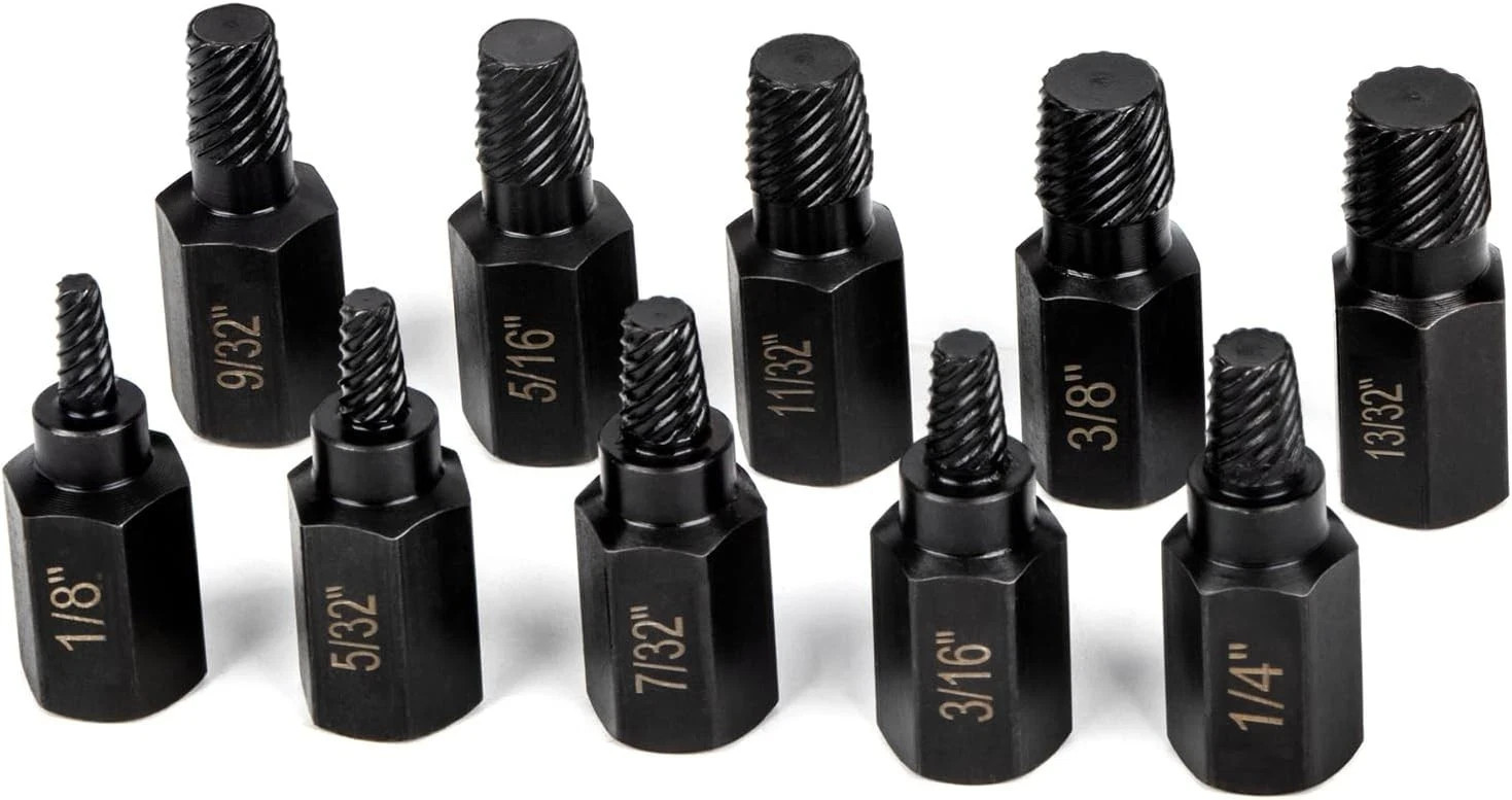 LLNDEI Screw Extractor Set, Hex Head Easy Out Set -10pcs