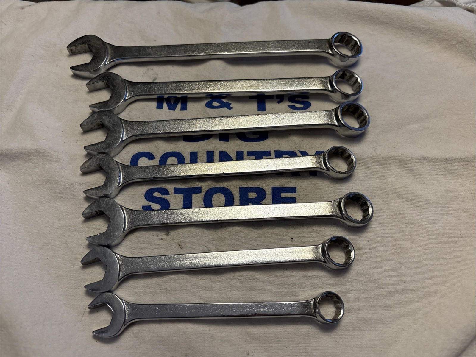 Vintage Cornwell Tools USA 7pc 12pt Metric Combination Wrench Set 13-19mm