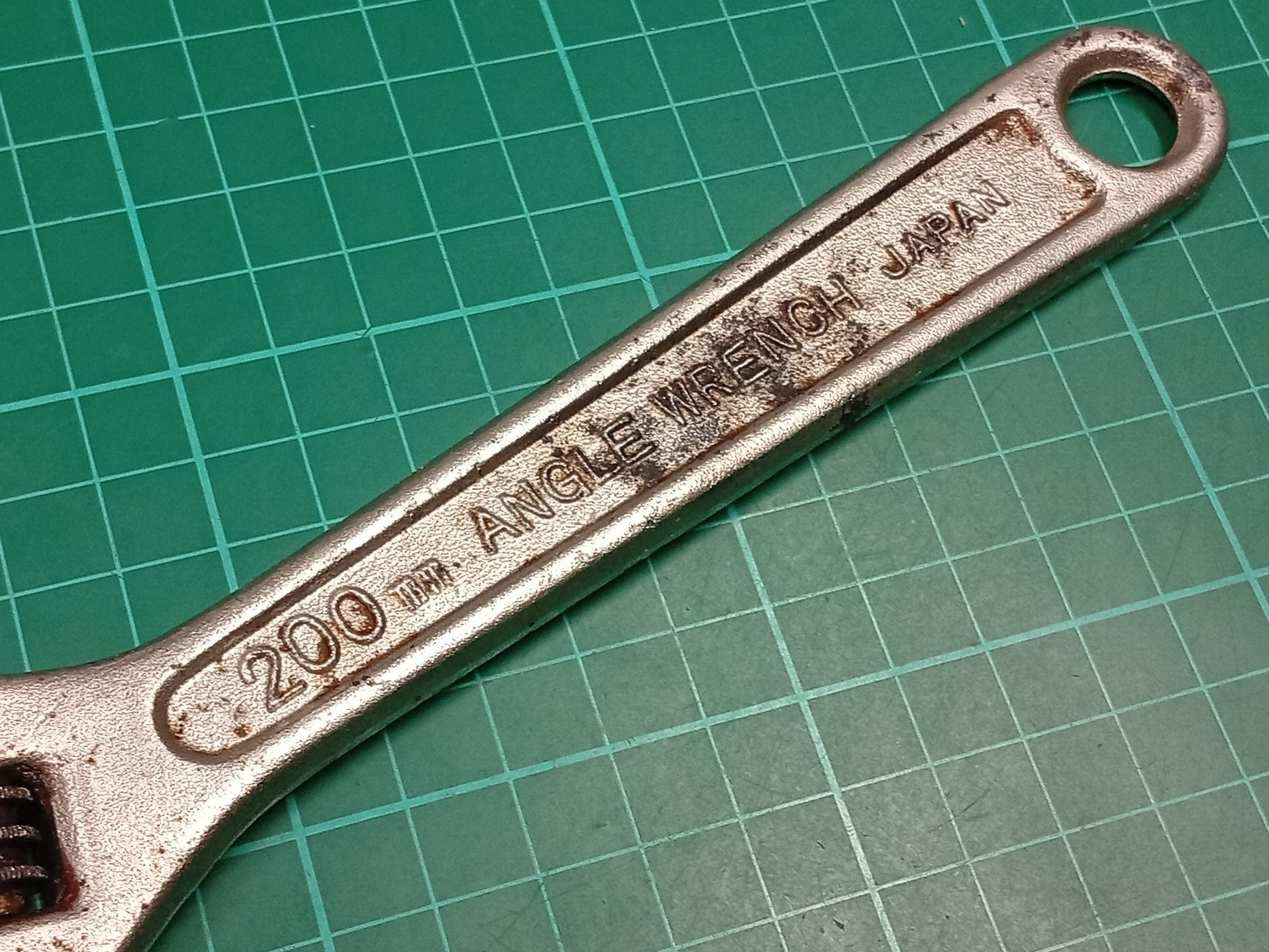 Vintage Toyota 200mm Adjustable Spanner Angle Wrench, Made In Japan