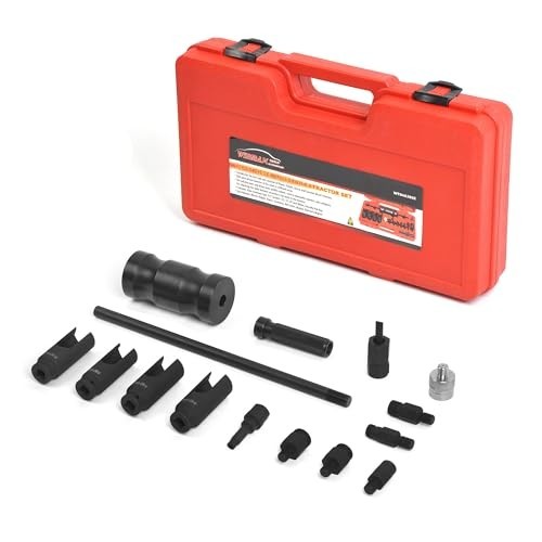 Diesel Injector Extractor Puller Kit with Common Rail Adaptor & Slide Hammer Too