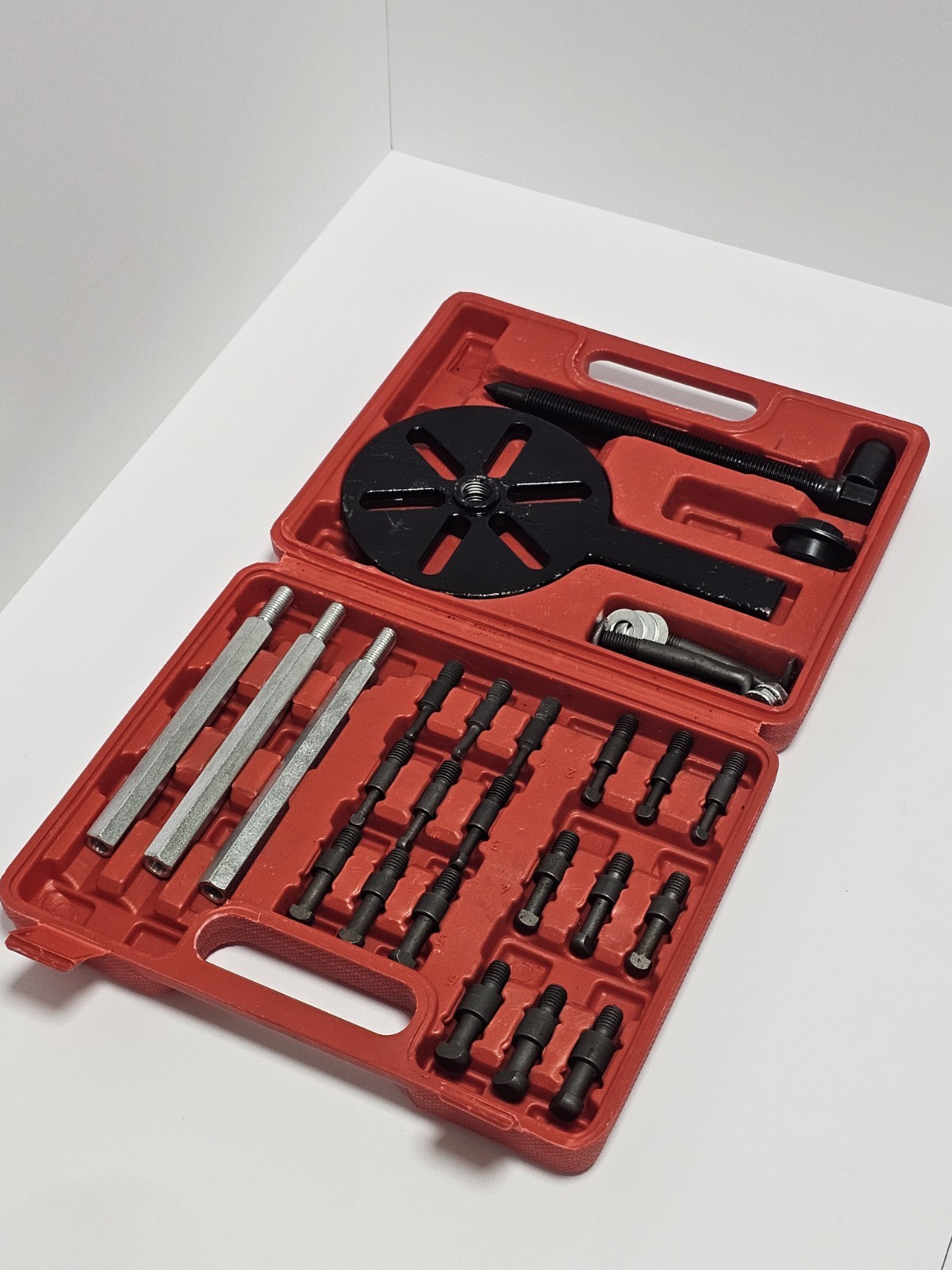 Wheel Hub Bearing Puller Tool Three Claws Outer Bearing Extractor 18 Pcs