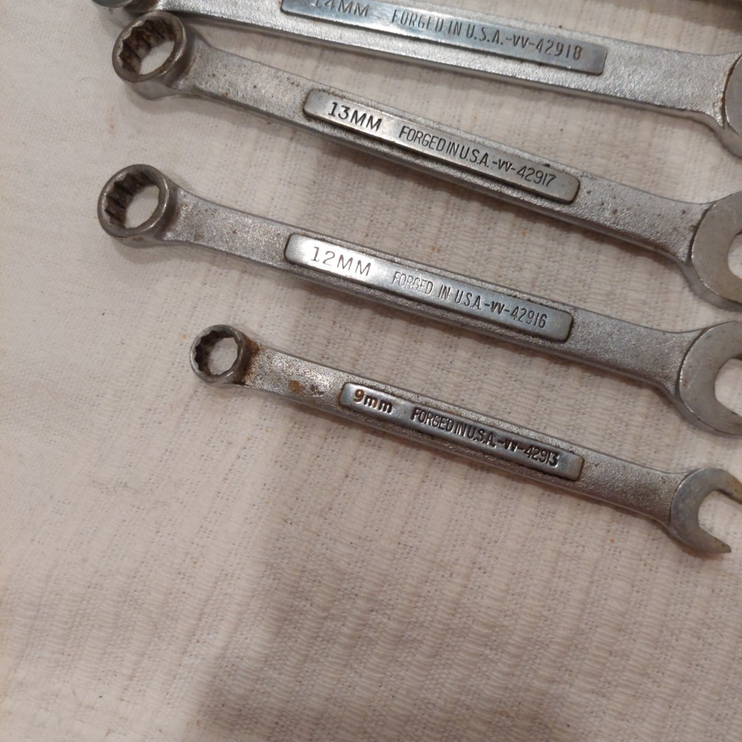 CRAFTSMAN Metric 12PT Combination Wrench Set (7-pieces) 9mm-19mm U.S.A.