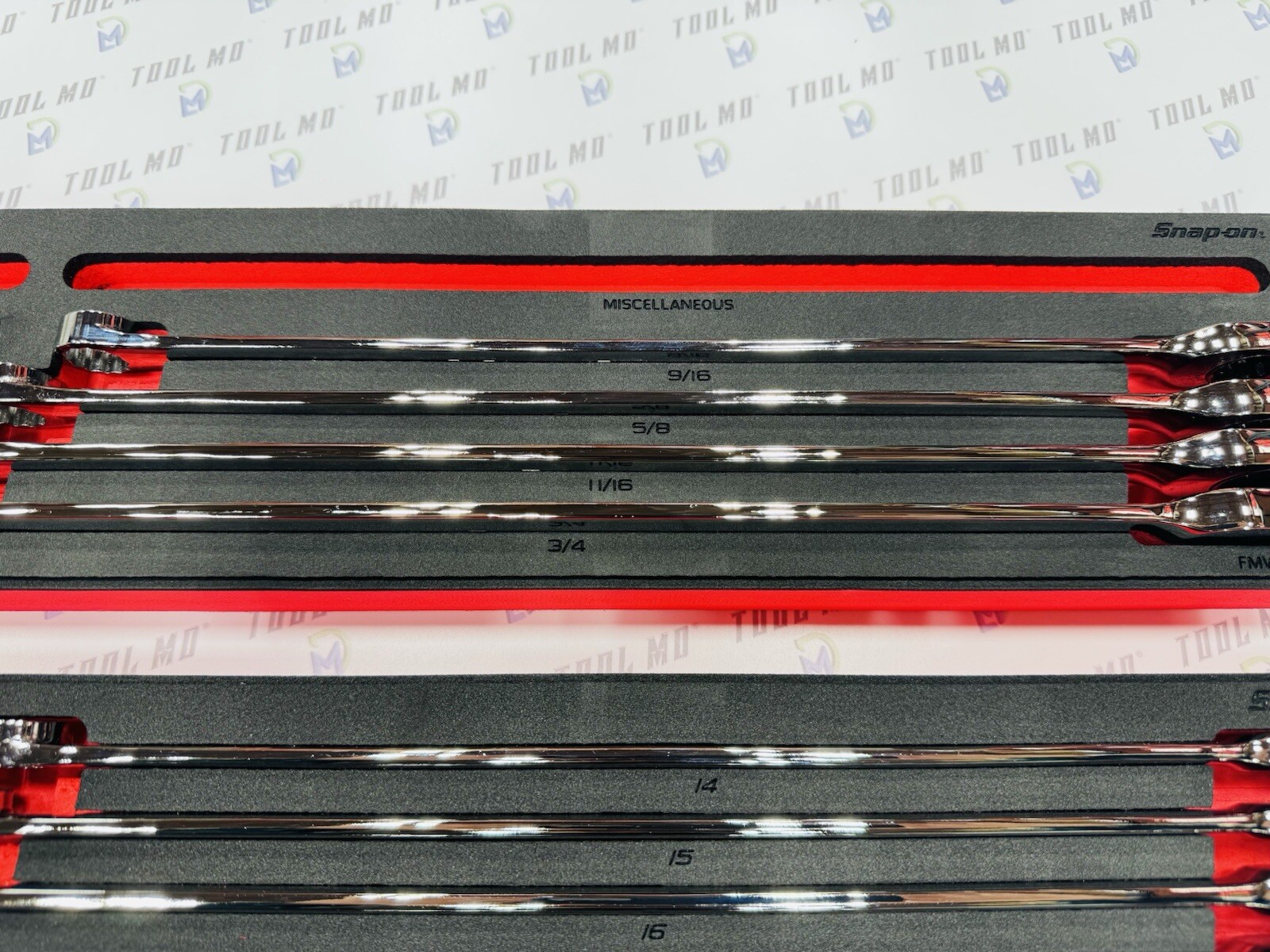 Snap-on Tools 20pc Metric & SAE High-Performance Ratcheting Box Wrench Foam Set
