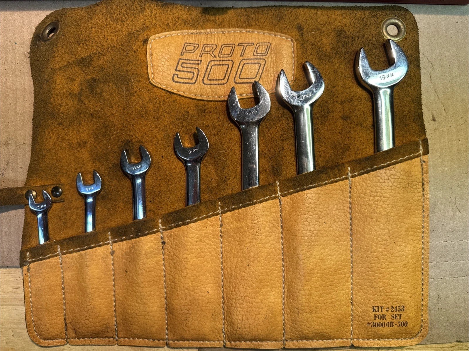 Proto Professional 500 7 Pcs Wrench Set Metric Open End 6mm – 19mm