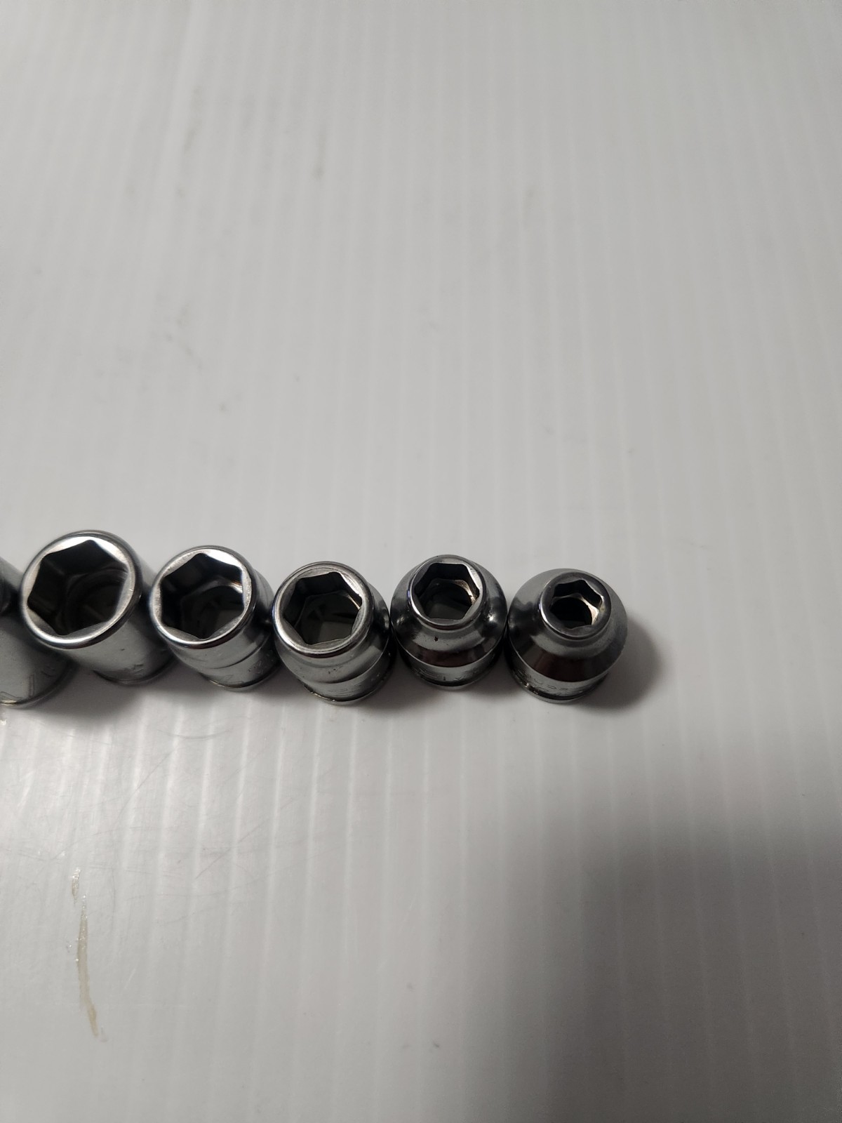 Snap-on 11pc 3/8 SAE Drive Shallow Flank Drive Socket Set 211FSY New