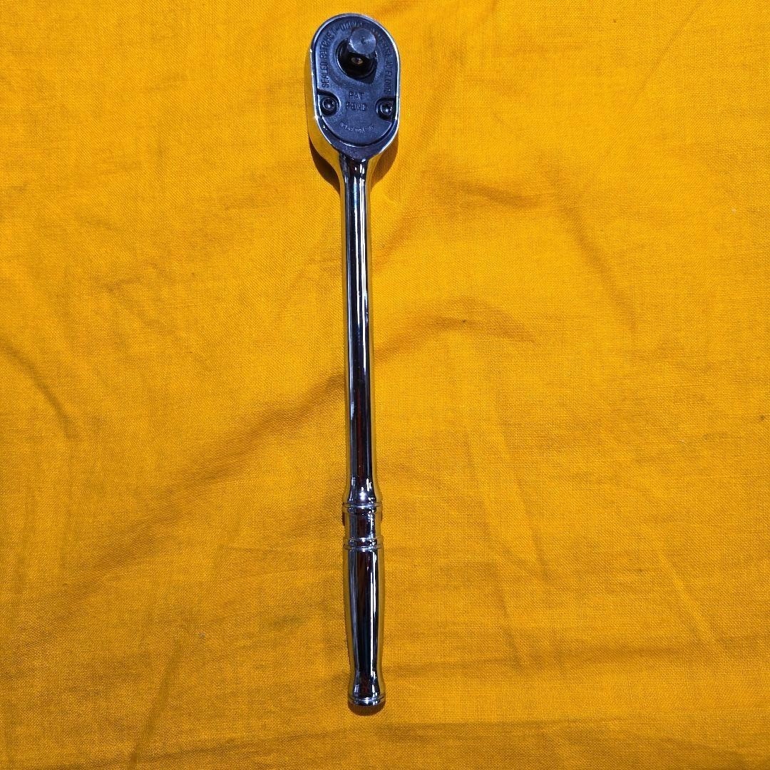 Snap-on TL72 1/4″ Drive Chrome Long Handle Ratchet sold as is