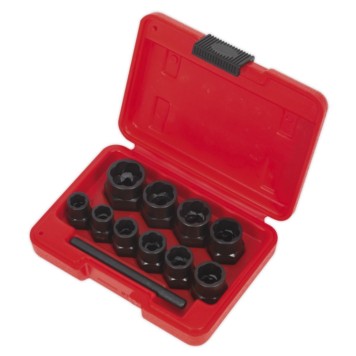 Sealey Nut Bolt Extractor Remover Set Spanner Spiral Flutes 3/8″ Drive