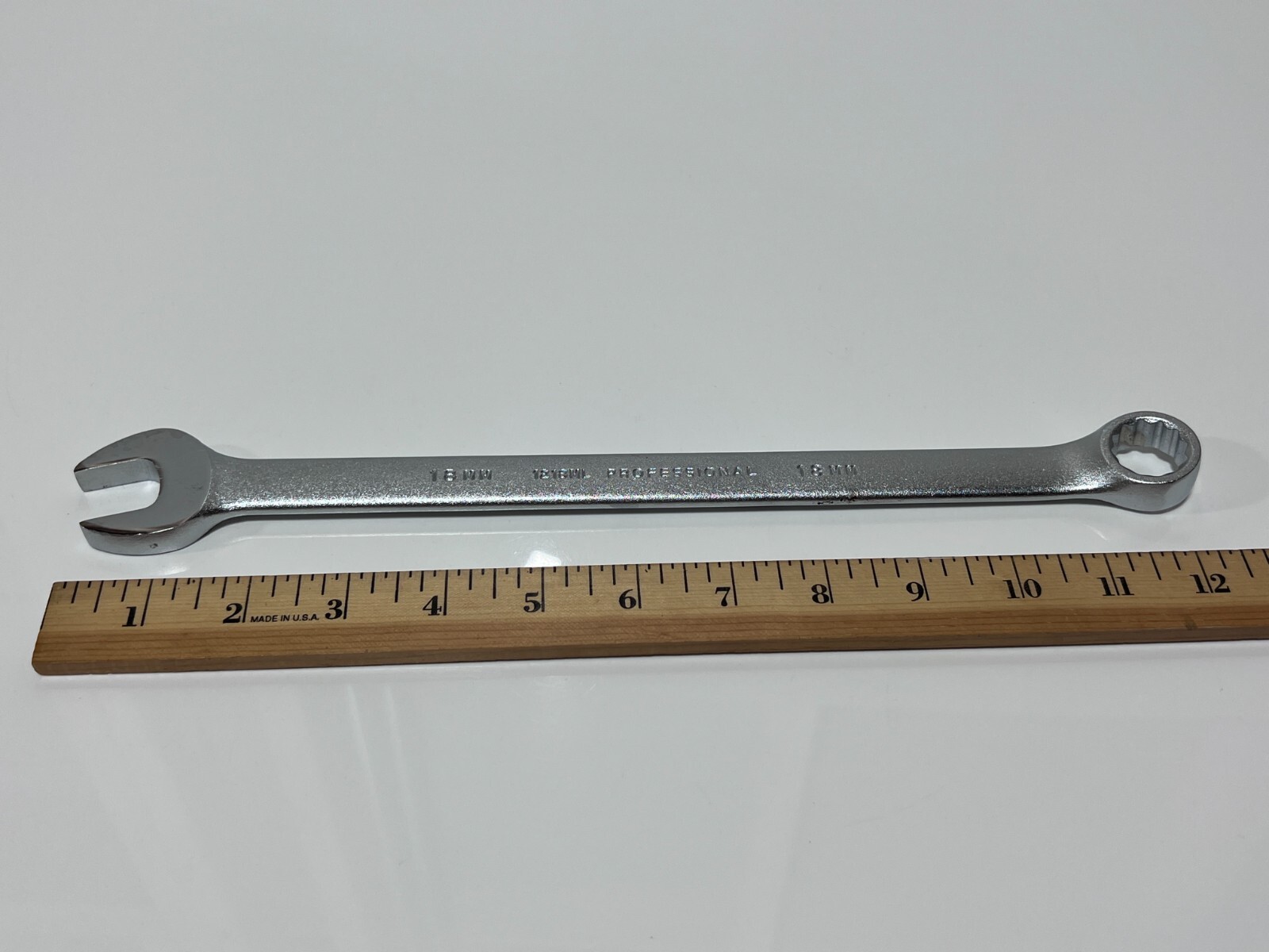 PROTO Tools USA Professional 1218ML LONG 18mm Combination Wrench, 12 Point – NOS
