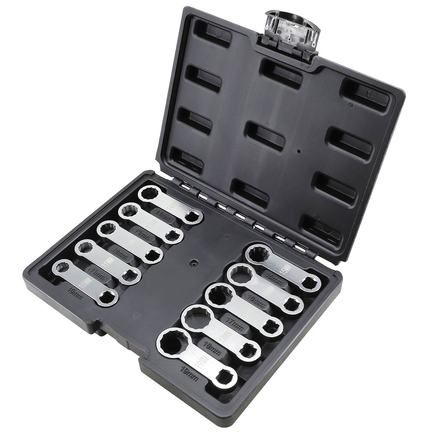 3/8″ Drive Metric 12-Point Box End Torque Adapter Set 10-19mm Auto Repair Tool