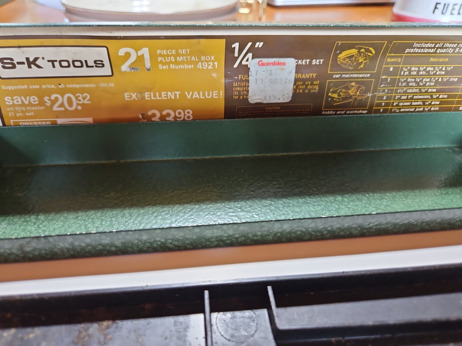 S-K Tools 21 piece socket set NOS