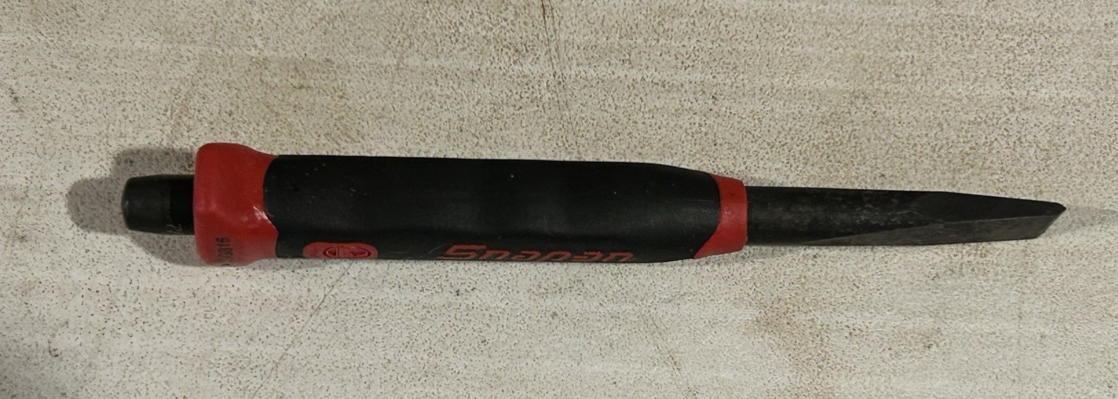 NOS. Snap-on Tools Soft Grip 1/2″ Flat Edge Chisel PCSG816R RED