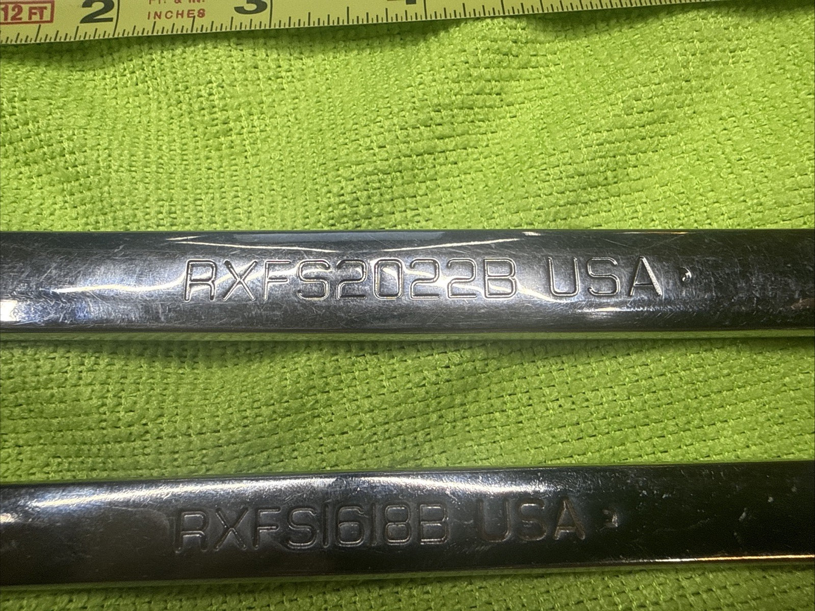 Snap On 5/8 X 11/16 &1/2 x 9/16 6Pt Flank Double End Flare Nut Wrench USA set 2