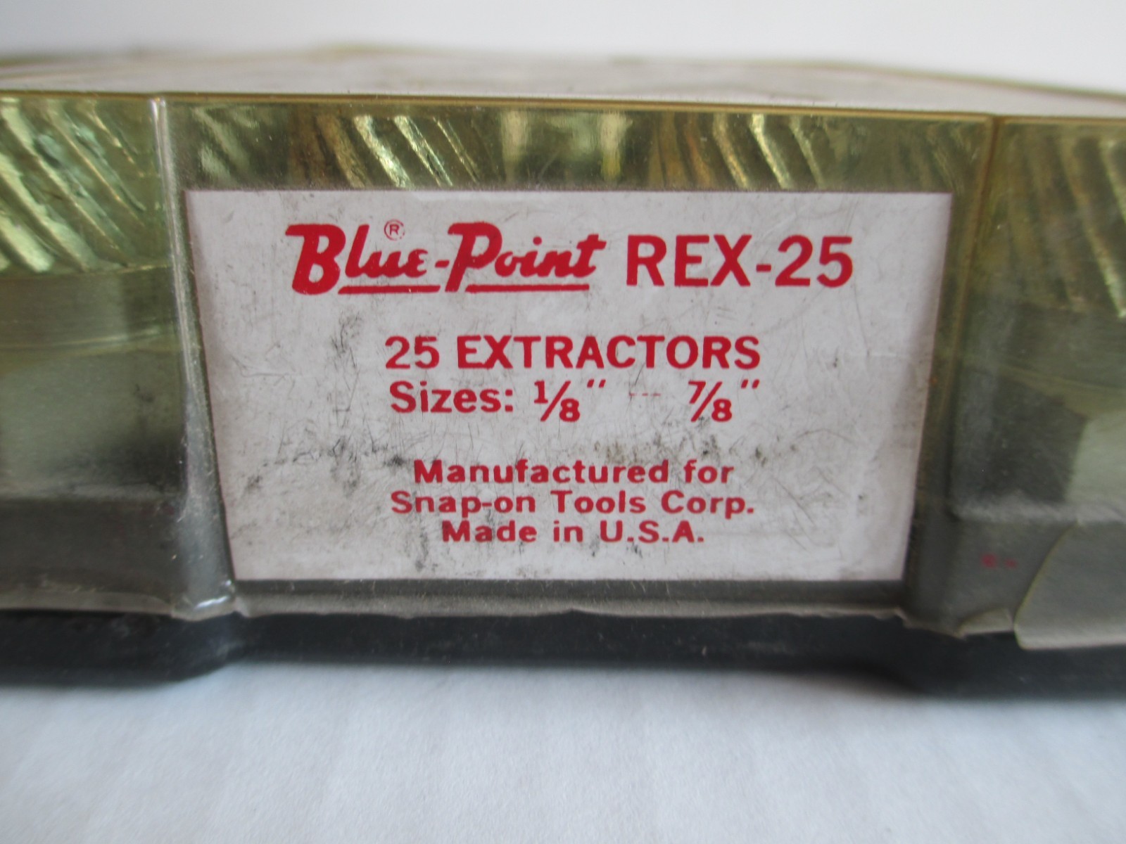 Nice Blue-point REX-25 25 Piece Spline Bolt Stud Extractors 1/8 to 7/8″ A18