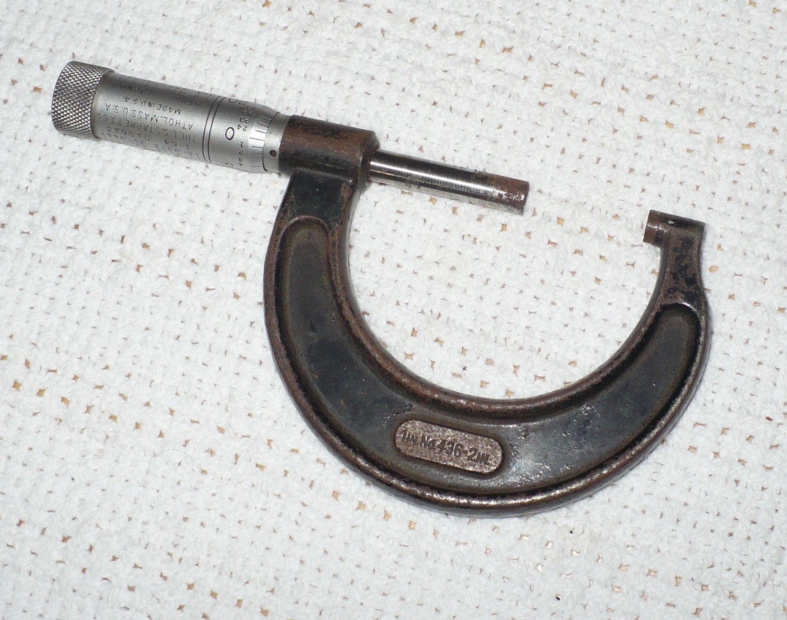 Vintage Starrett Micrometer 436 2 in 1-64 015625