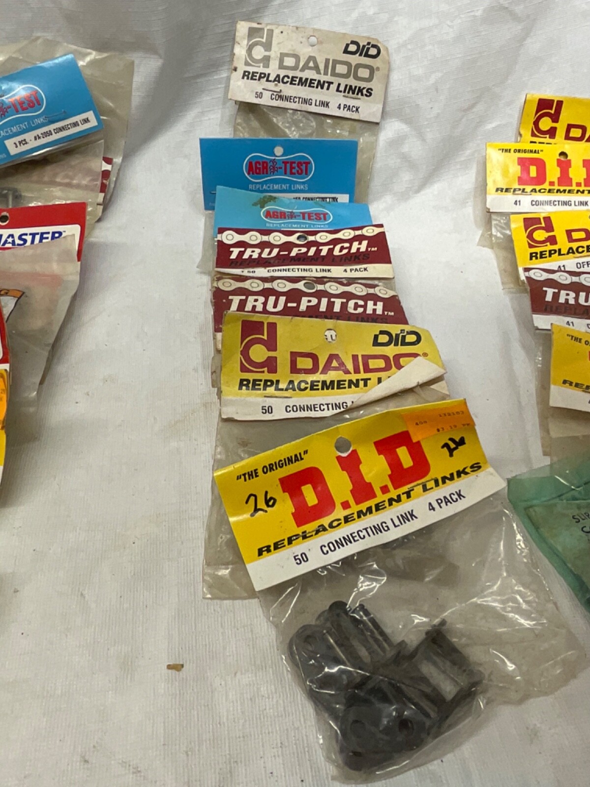 HUGE LOt Motorcycle Chain Breaker Tools and links, Farm machinery