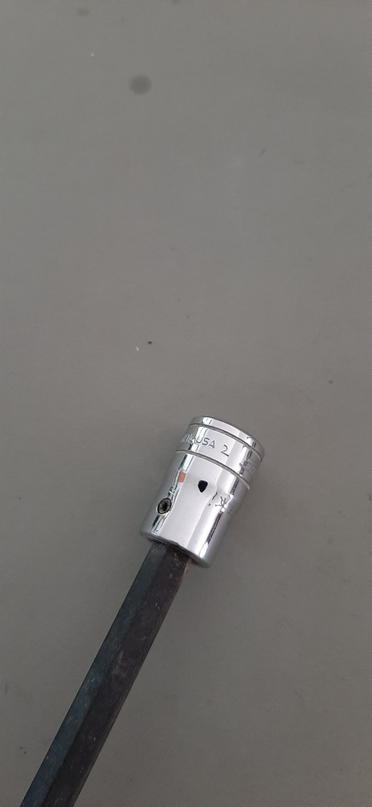 Snap-On USA 5/16″ FA10L 3/8″ Drive 5″ Long Shank Hex Bit Driver Socket Engraved
