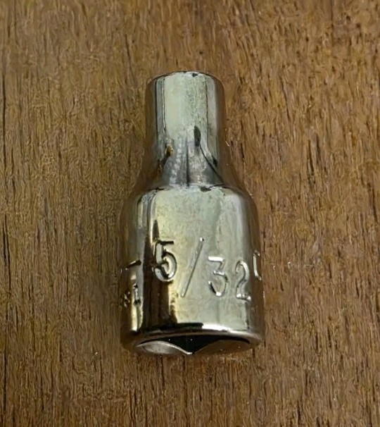 Craftsman USA 5/32″ Socket 6 point 1/4″ Drive Inverted G 43481
