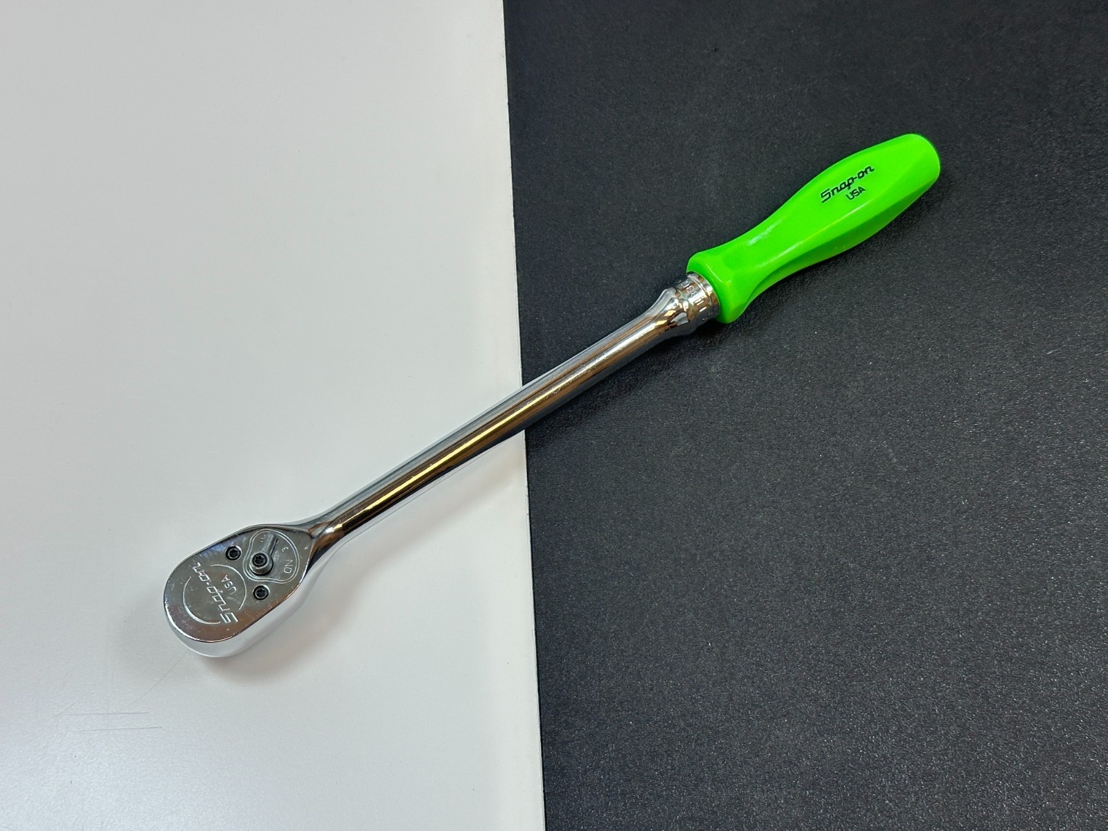 🇺🇸 Snap-on Tools USA FL836 3/8″ Drive LONG Green Hard Handle Ratchet