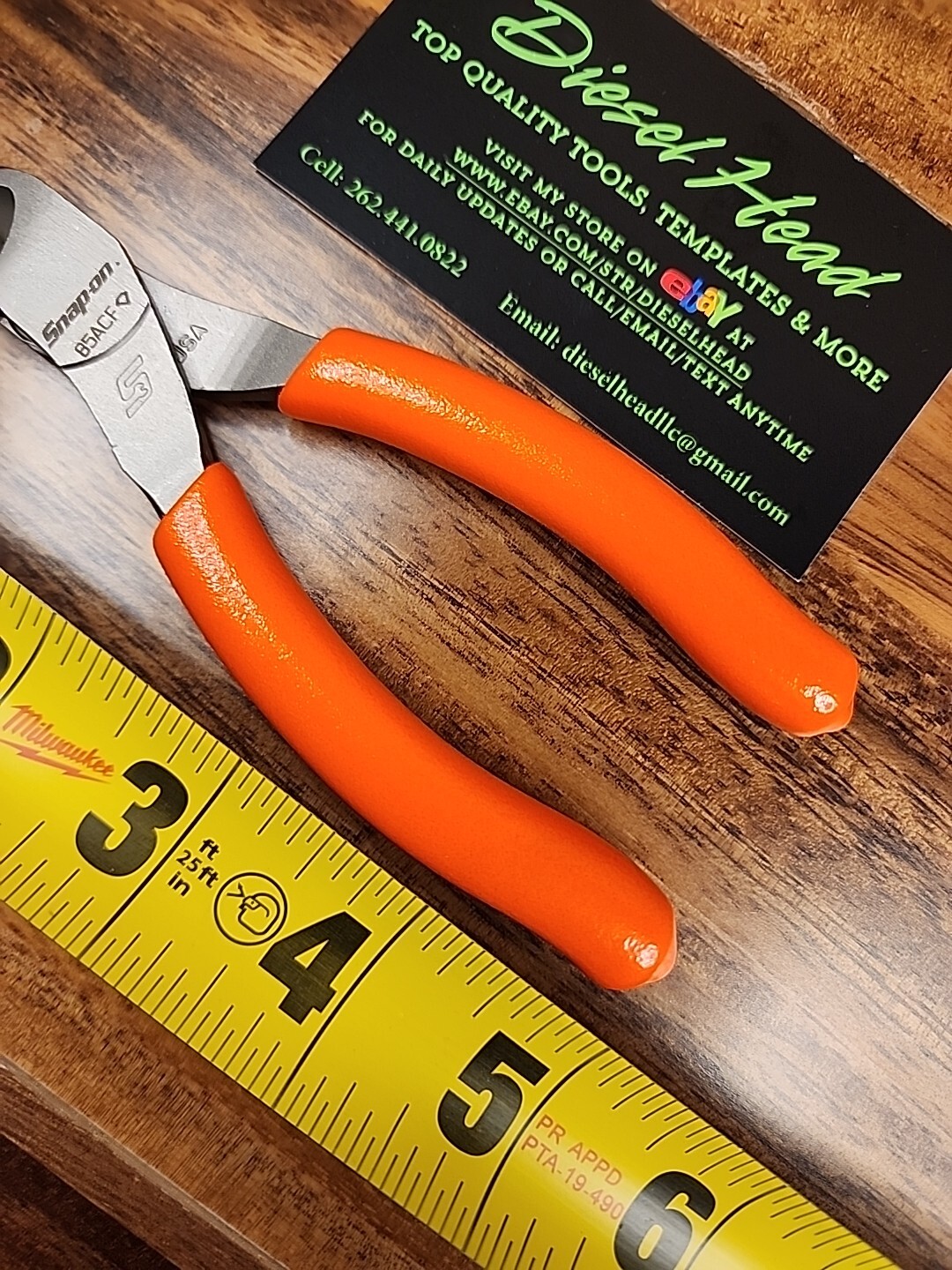 *NEW* Snap On 85ACF ORANGE 5″ VectorEdge Diagonal Cutter FREE SHIPPING