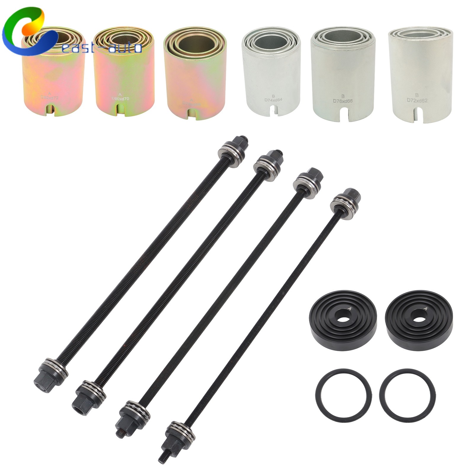 26PCS Universal Pull & Press Sleeve Kit Bush Bearing Removal Insertion Tool