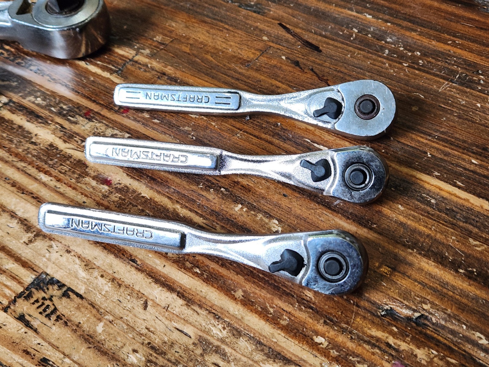 6x Craftsman 1/4″ 3/8″ & 1/2″ Drive Teardrop Quick Release Ratchets 44807 44985