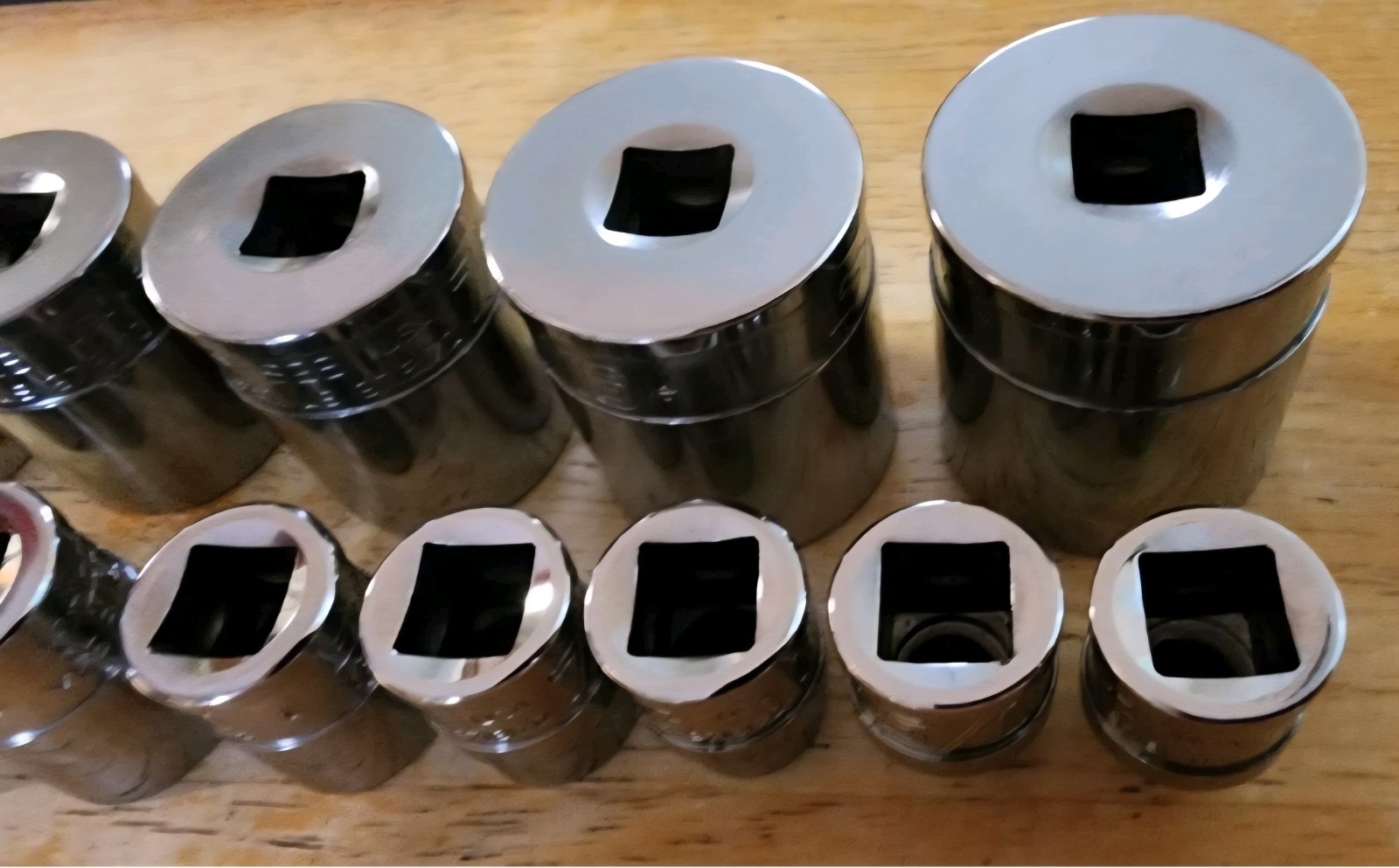 Snap-on 3/8 Dr 26pc 1/4-1 Shallow FDX & SEMIDEEP 6pt Socket Set 211YFSY 211FSSY