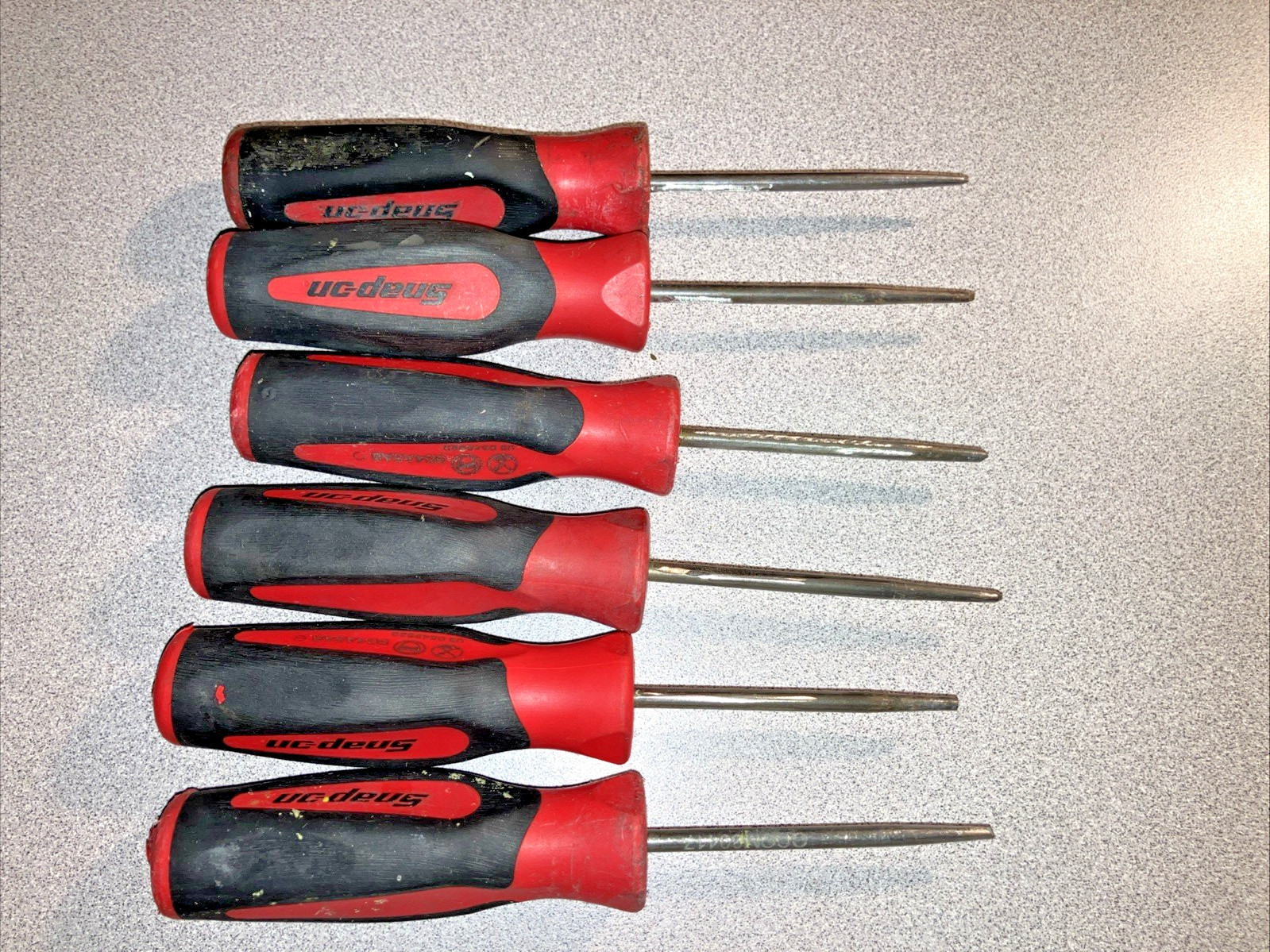 Snap-on Tools SG4ASAB RED Instinct Soft Grip Scratch Awl Pick Tool Damaged USA