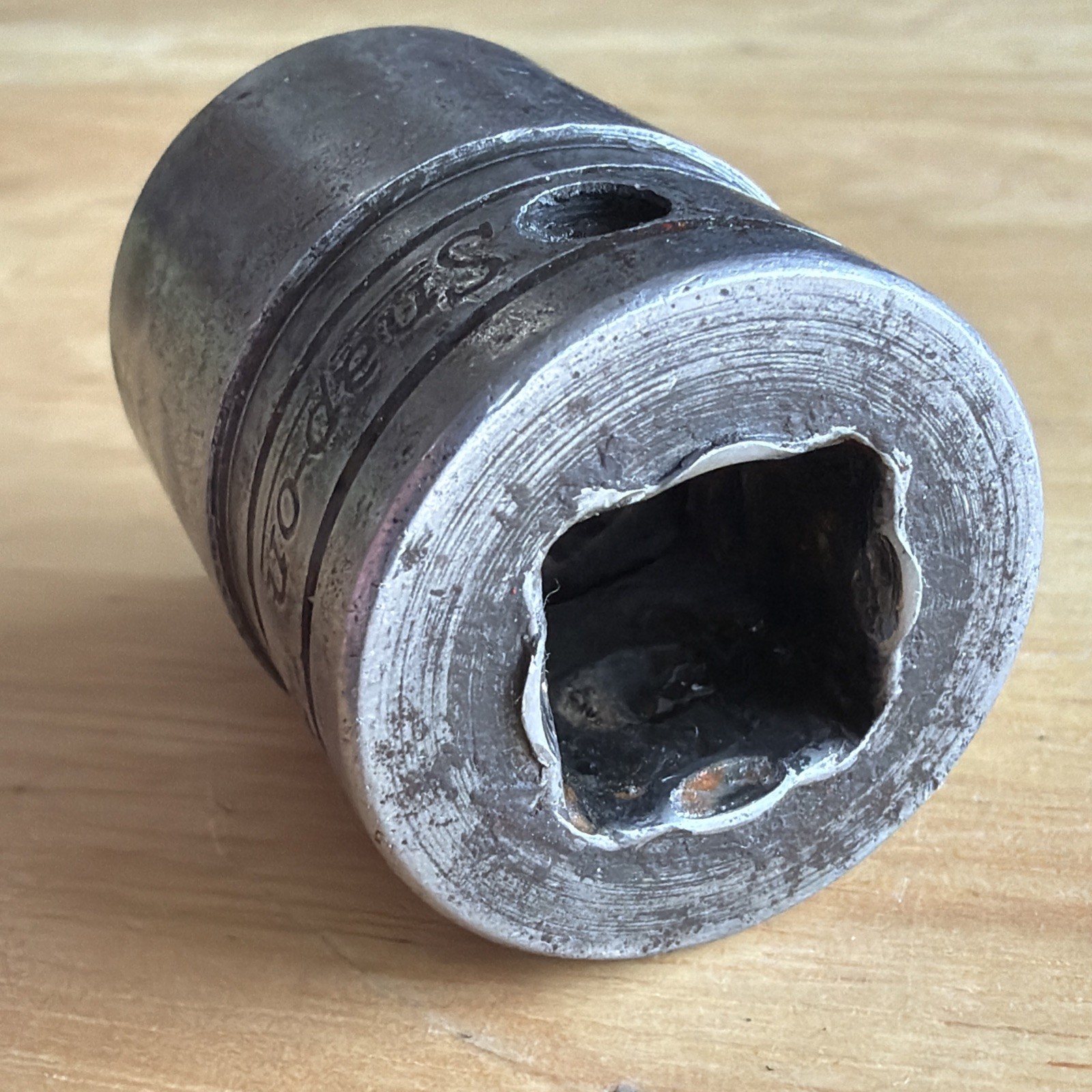 Snap On Tools 7/8″ Shallow Socket 1/2″ Drive 12 Point SB-280 Vtg Made in USA