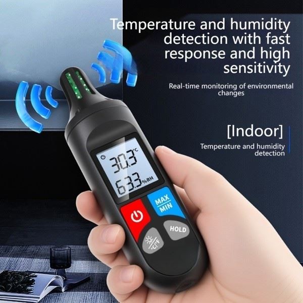 Temperature Humidity Meter Digital with LCD for Industrial and Indoor Use