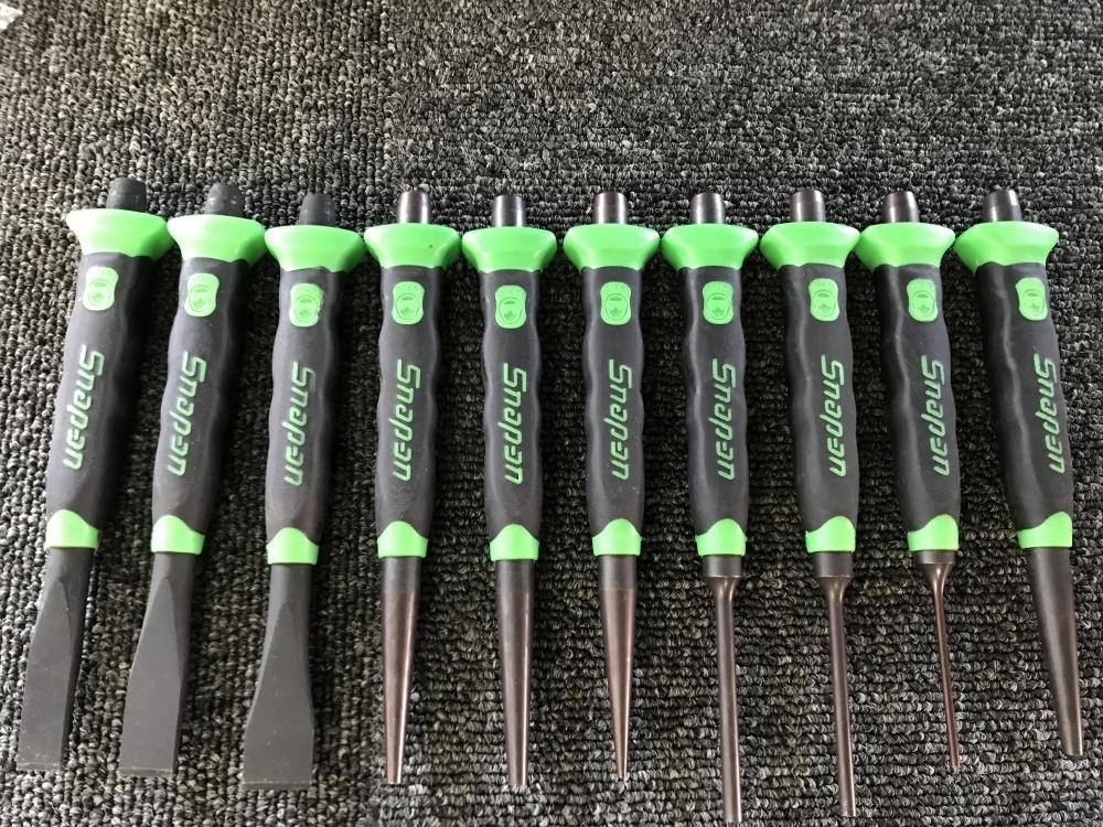 Snap-on Punch and Chisel Set of 10 PPCSG710G Soft Grip