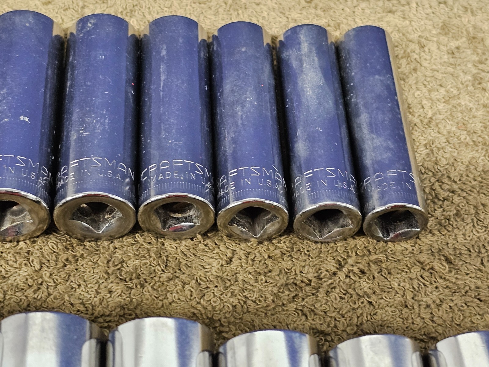 Craftsman G Deep Well Socket Set 3/8 Drive 6Pt Metric 19 18 17 15 14 12 10mm USA
