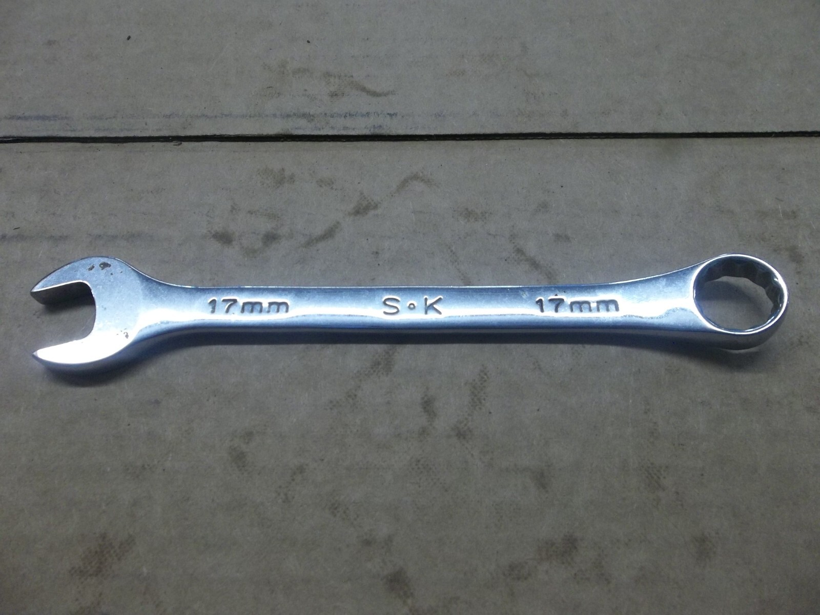 S-K 88317 12pt 17mm SuperKrome Metric Combination Wrench