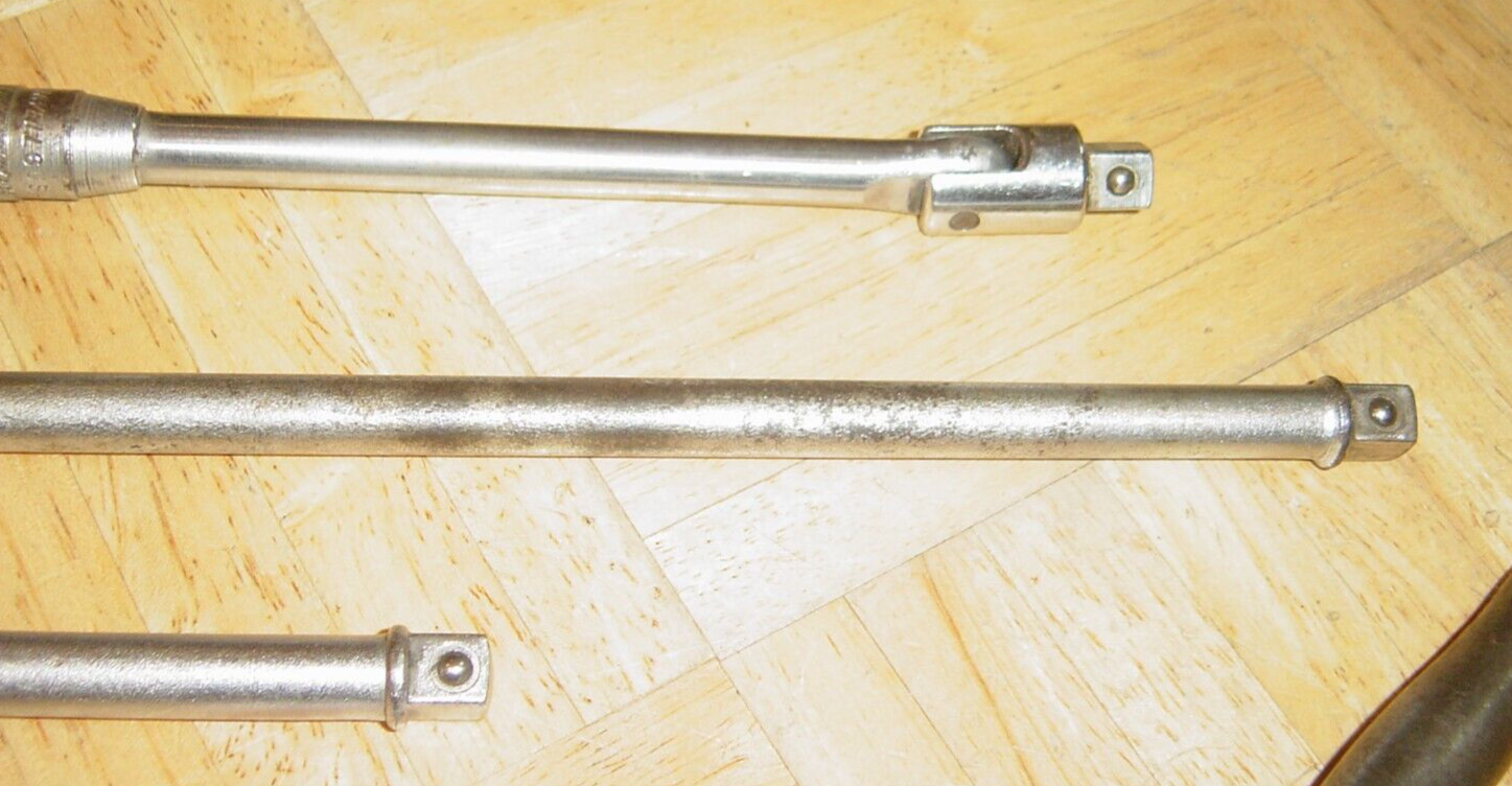 CORNWELL TOOLS 5 PIECE 3/8 DRIVE RATCHET + 3 EXTENSIONS & A 9 INCH BREAKER BAR