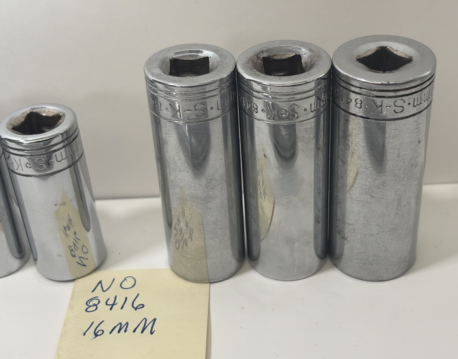 SK Tools Ratchet 45170 & 9pc Socket Set 8410-8419 NO 8416 10mm-19mm NO 16mm 6pt