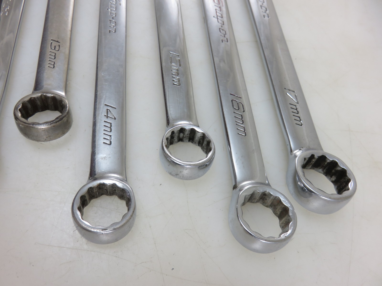 Snap-On METRIC OEXM Series Combination Wrench 8pc Set 10mm-17mm