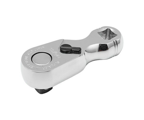 KTC NEPROS NBR390AH 9.5sq Stubby Ratchet Handle 3/8″ Drive 90-Tooth Gear Japan