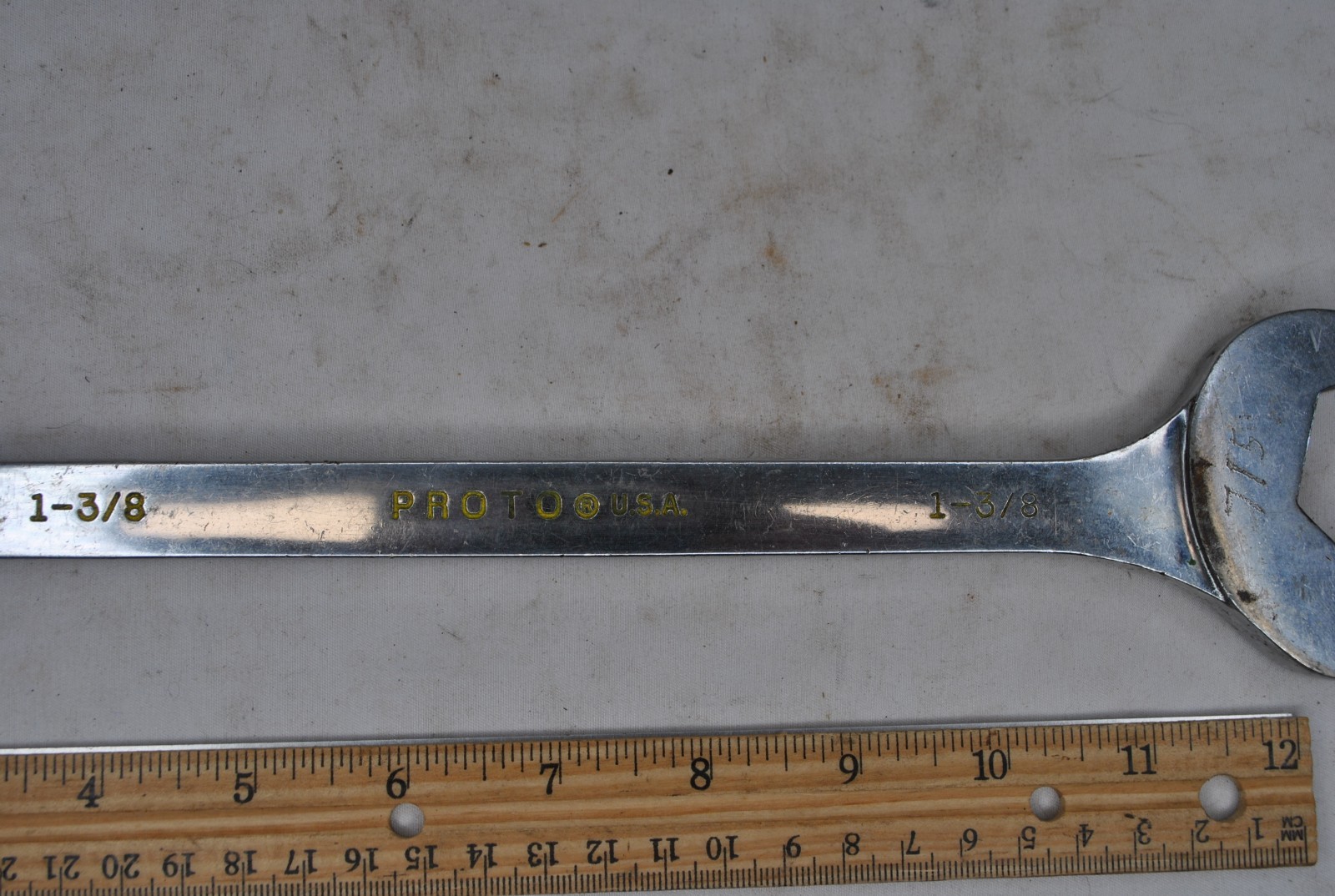 PROTO 1-3/8 3144 Professional Open-End Wrench USA 4 way angle wrench