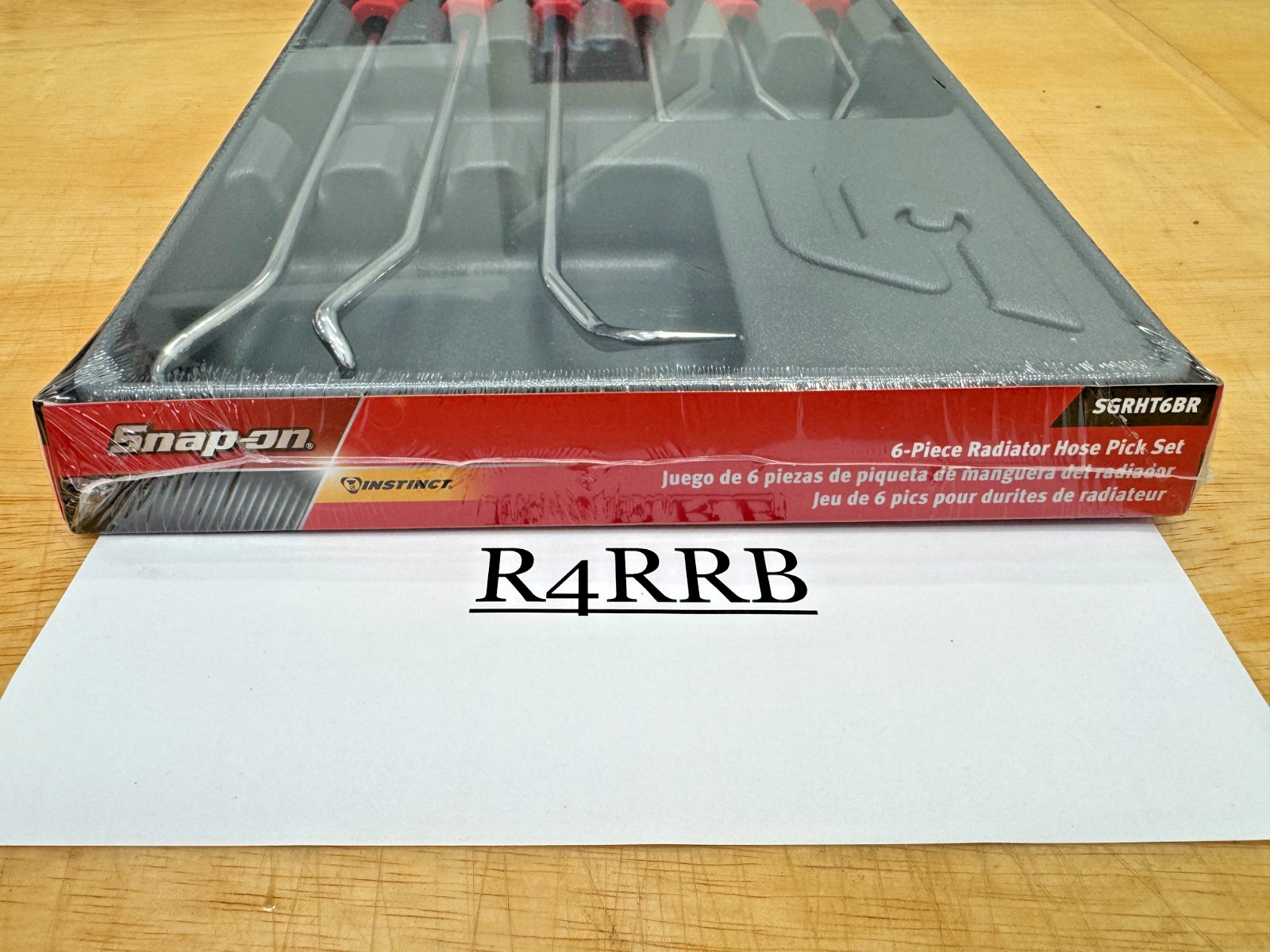 Snap-on Tools USA RED 6PC Soft Grip Radiator Hose Pick Set SGRHT6BR NEW SEALED