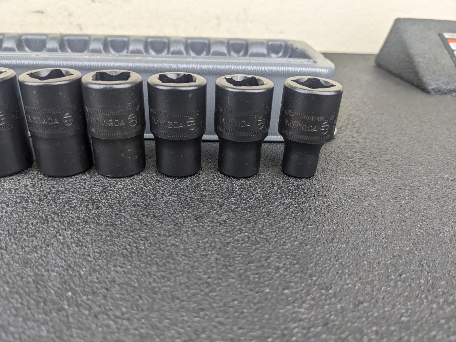 #bm248 Snap On Tools 315IMMYA 15pc 1/2″ Drive Metric Impact Socket Set 10-24mm
