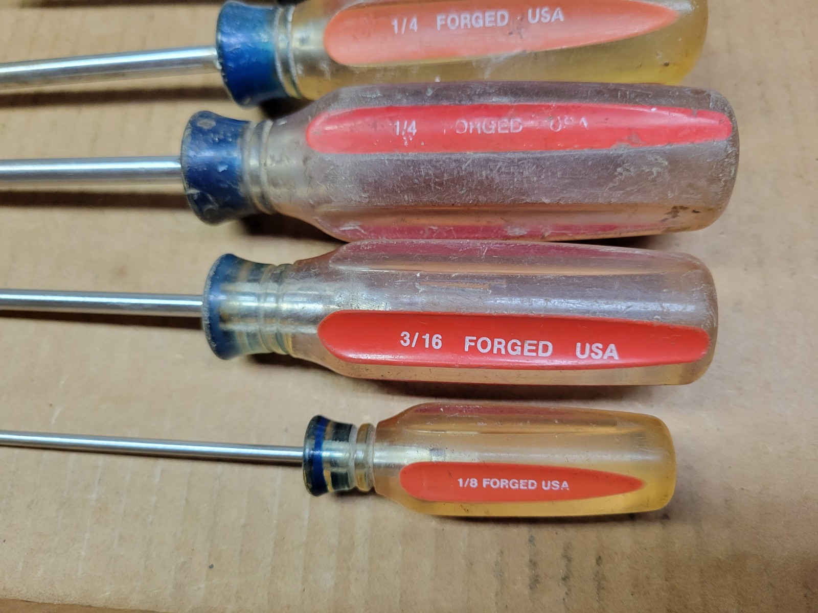 Craftsman Professional 7-Piece Clear Handle Screwdriver Set / Lot