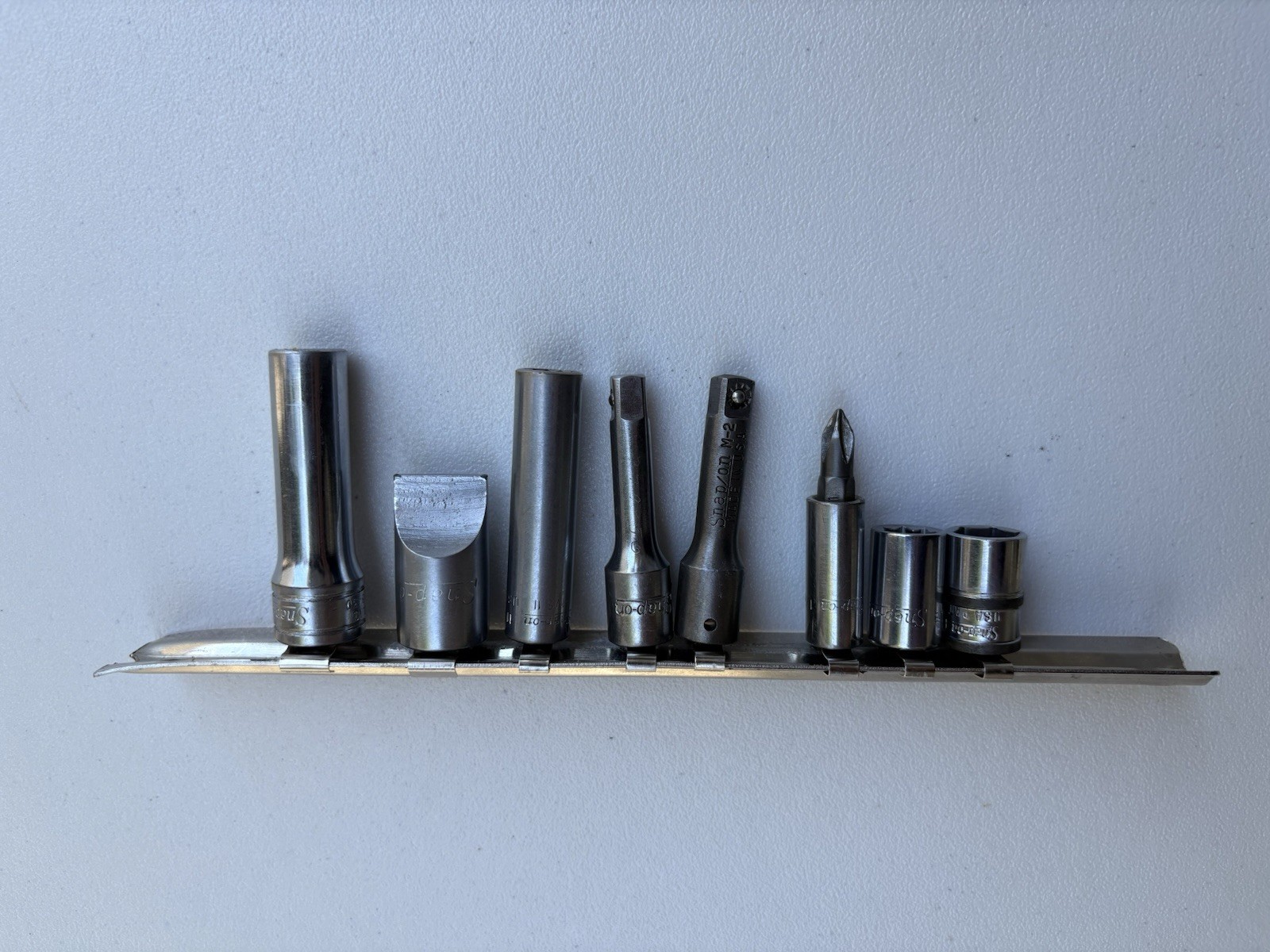 Snap-on 8 Piece 1/4” & 3/8” Drive -Sockets, Extensions & Adapters- USA Made