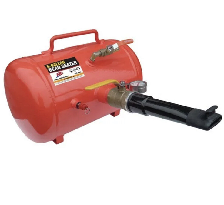 ATD Portable 5 gallon Tank Air Tire Bead Seater w/ gauge #9905. Free Shipping