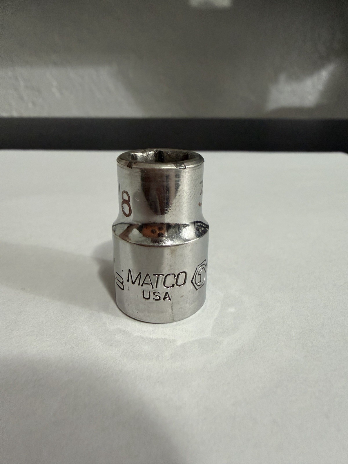 Matco Tools 3/8″ 3/8″ Drive 6 Point Shallow Chrome Socket B126A