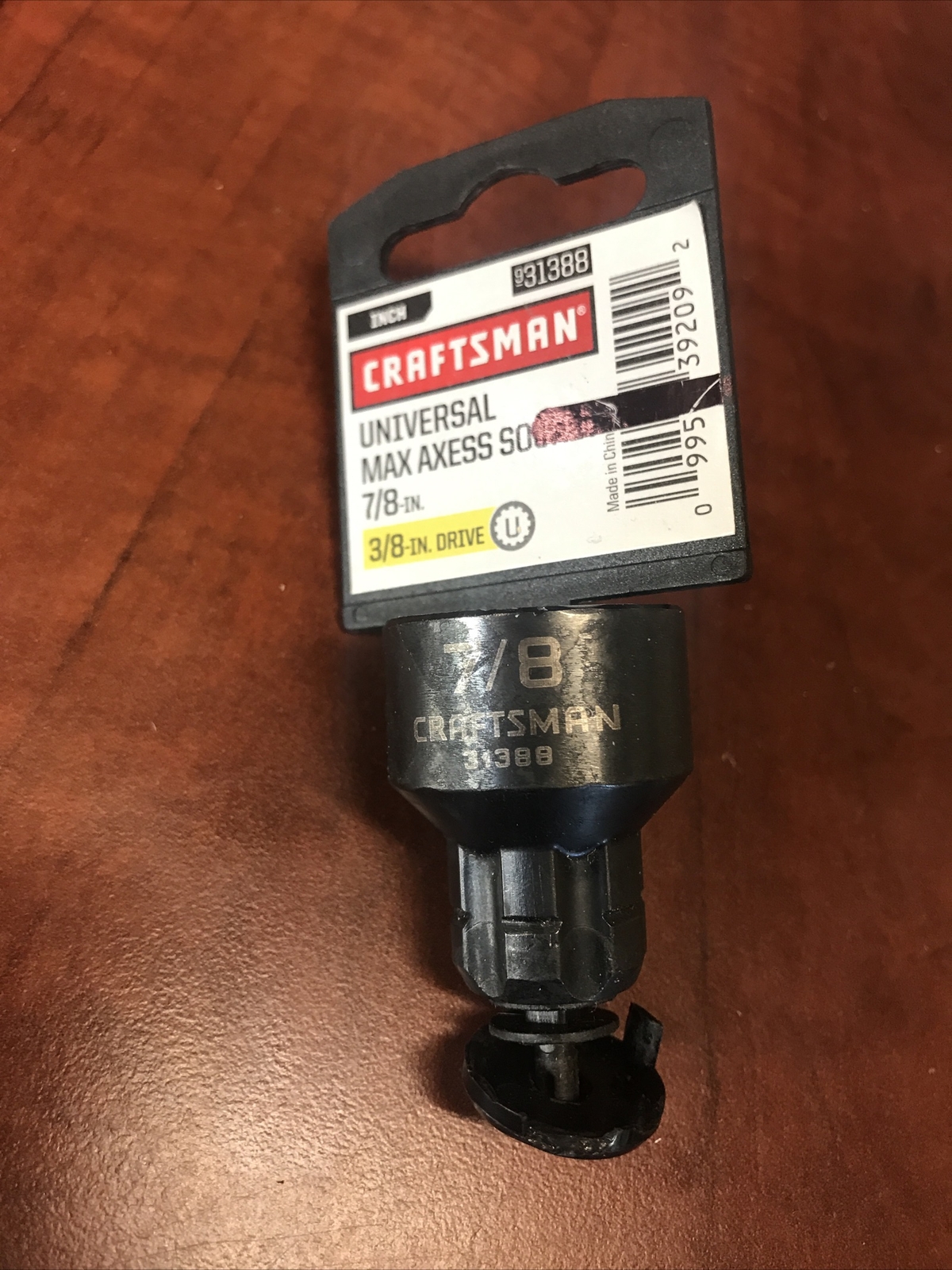 New Craftsman 3/8in. Drive Universal Max Axess 12 Points 7/8” Socket SAE 31388