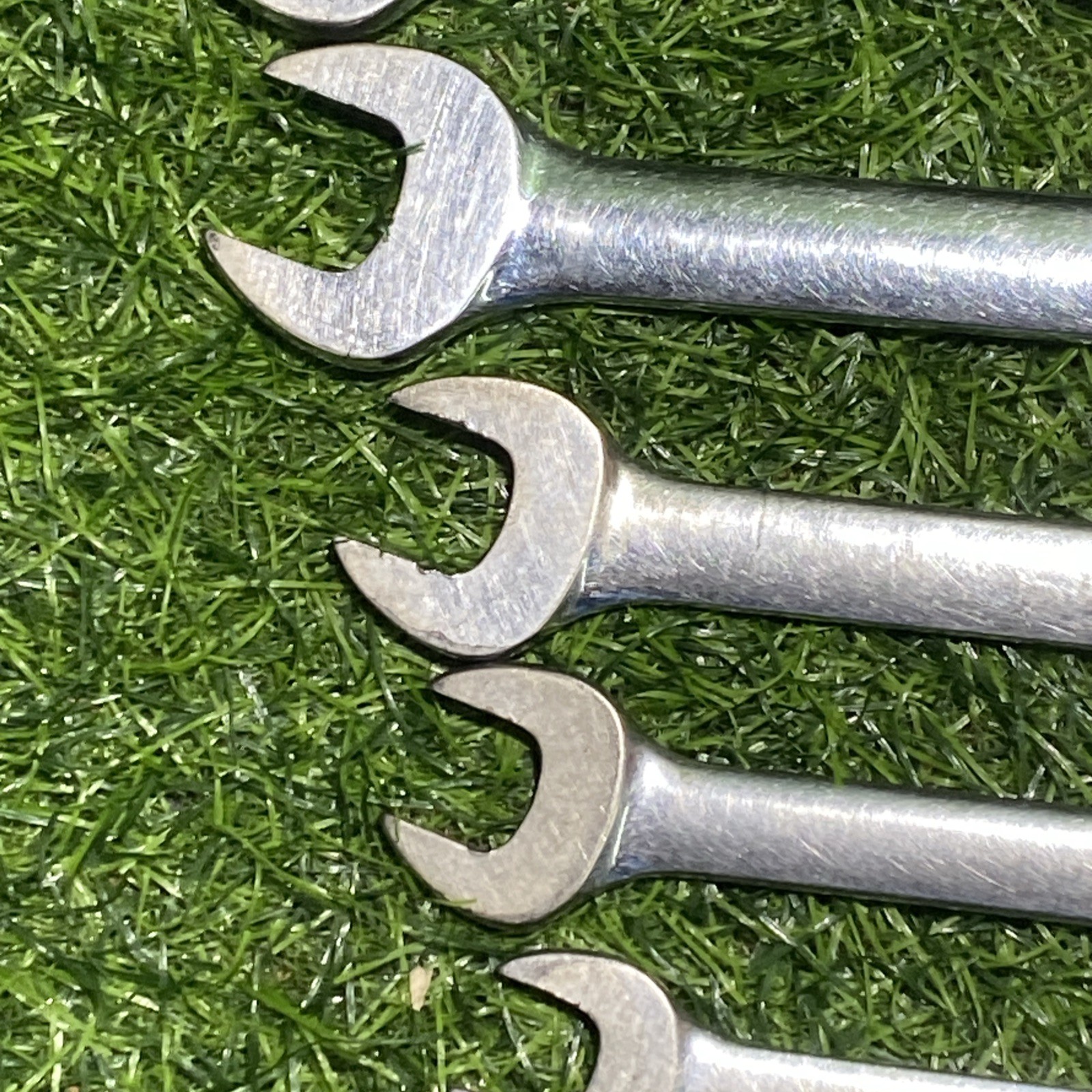 Vintage Snap-On USA 10pc SAE OEX12A – OEX32A Comb. Wrench Set Missing 24A