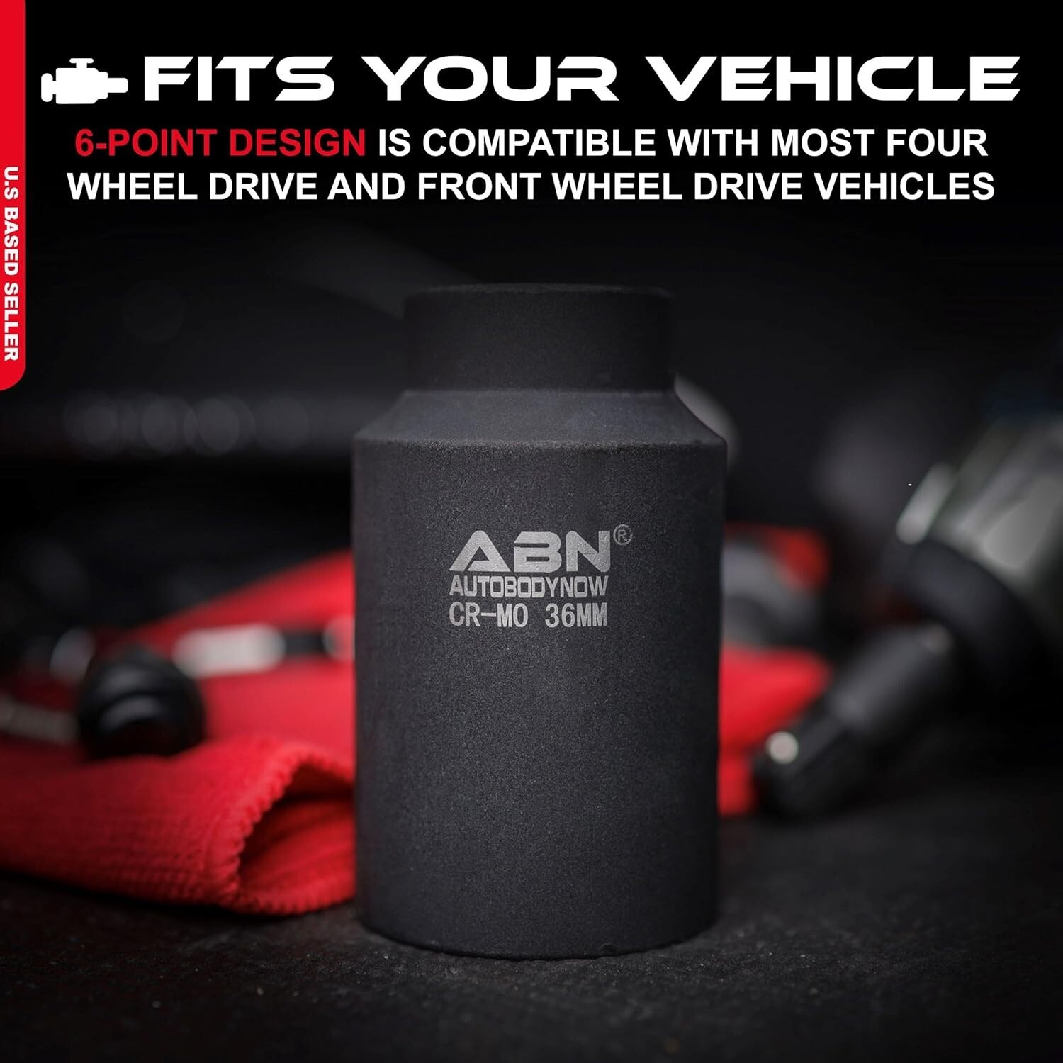 Axle Nut Socket 36mm 1/2″ Inch Drive Universal for 6pt Axle Nut on Vehicles