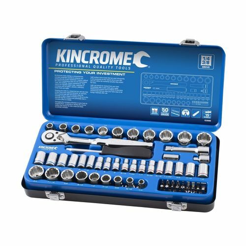 Kincrome 61 Piece 1/4″ And 3/8″ Drive Metric And Imperial Socket Set