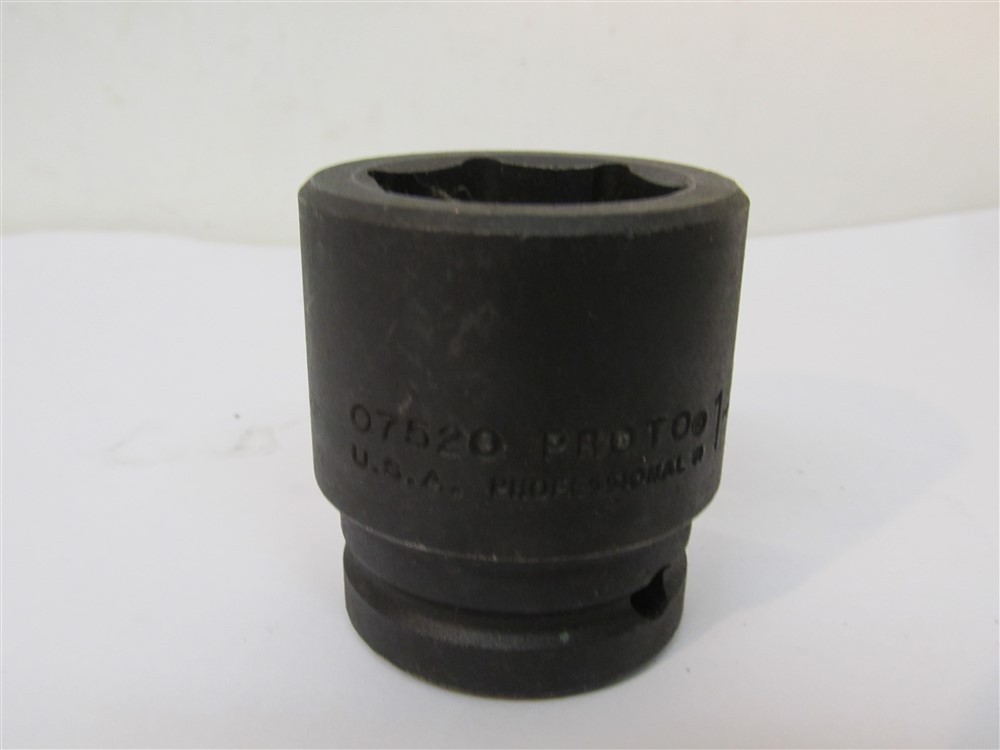 Proto J07520 , 1-1/4″ Standard Impact Socket, 3/4″ Drive, 6 Point