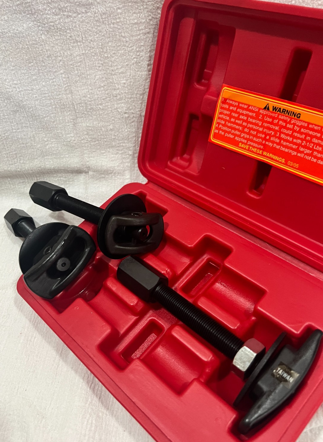 3 piece Rear Axle Bearing Remover Puller Slide Hammer set Pittsburgh 92884