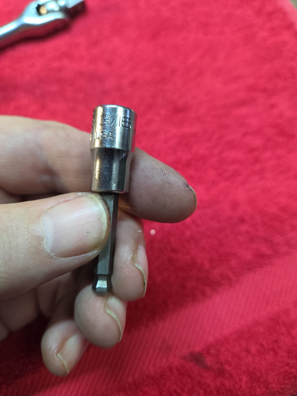 SNAP-ON TMAB6E 1/4” DR. X 3/16” BALL HEX. CHROME. USA